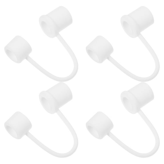 Troglfold straw caps 4pcs Straw Tips Covers Reusable Drinking Straw Tips Straw End Plugs Caps Small Straw Caps,3.54"X0.39"X0.39"