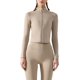 thumbnail image 1 of Chaqueta de entrenamiento con media cremallera y tops de yoga de forro polar cálido para mujer, 1 of 4