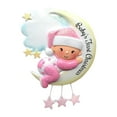 thumbnail image 2 of PONPRNGY 1Pc Baby's 1st Christmas Ornament Personalization Baby Girl On Moon Newborn Granddaughter's First Christmas Godchild, 2 of 6