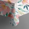 thumbnail image 5 of Pioneer Flower Floral Print Pattern Square Tablecloth,Waterproof Square Table Cover,Wipeable Spillproof Washable Table Cover for Home Kitchen Party Decor 52"x52"(132x132cm), 5 of 6