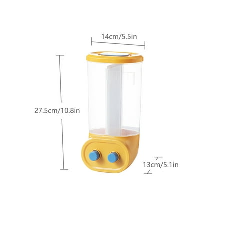 

LnjYIGJ Home & Kitchen Storage Tank Of Rice Mounted On The Wall Square Of Whole Grain Rice Mounted On The Wall Storage Of Food