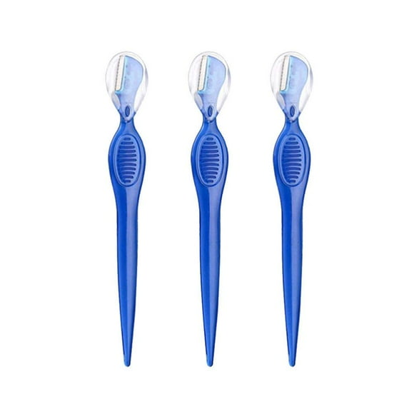 CHOK 3Pcs womens electric shavers Eyebrow Shavers manual eyebrow razor electric shavers for women facial hair razor Straight Handle Eyebrow Scrapers Dermaplaning tool face Miss tweezers