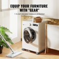 thumbnail image 4 of VEVOR Heavy Duty Furniture Appliances Rollers, 660 lbs Total Load, Extendable Appliance Rollers Mobile Washing Machine Base, Fridge Stand Dolly Movers for Refrigerators, Dryers, Dishwashers, White, 4 of 8