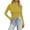 Yellow1, variant on Women T Shirt Long Sleeve High Neck Slim Fit Stretch Basic Solid Color Tees Womens Tees Army Green L