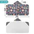thumbnail image 4 of Yayeee Kids Hooded Towel with Hand Pockets Beach Soft Absorbent Bath Wrap 50 x 23.5 inch, Christmas Splendor, 4 of 5