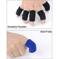 thumbnail image 6 of 10 PCS Adult Finger Brace Splint Sleeve Thumb Support Protector Soft Comfortable Cushion Pressure Safe Elastic Breathable Spandex Finger Splinter for Basketball Volleyball Baseball Badminton Tennis, 6 of 7