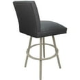 thumbnail image 2 of Swivel Metal Counter Stool Sommerville 26" Seat - Gray Vinyl - Beige, 2 of 4