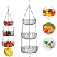 thumbnail image 4 of Cesta De Frutas Colgante Multicapa Cesta De Almacenamiento Multiusos Para El Hogar Cesta De Flores Colgante Plato De Frutas Colgante Duradero Con Gancho Para Utensilios De Cocina De Frutas Y Verduras Inevent HA021317-00, 4 of 7