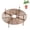 brown S, variant on Agiufgs Plant Root Protection Net 11.81 in, High Density Design Prevents Root Exposure, for Garden Plant Support and Protection, Black S