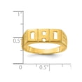 thumbnail image 3 of Mens DAD Ring in Yellow Plated Polished Sterling Silver, 3 of 4