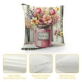 thumbnail image 4 of GOSMITH  Spring Pillow Covers Pink Farmhouse Throw Pillowcases Tulip Flower Vase Truck for Spring Home Outdoor Decor Sofa Living Room Decorative, 4 of 5