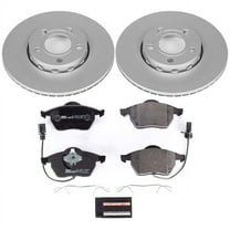 Power Stop Front Euro-Stop ECE-R90 Certified Brake Pad and Rotor Kit ESK528