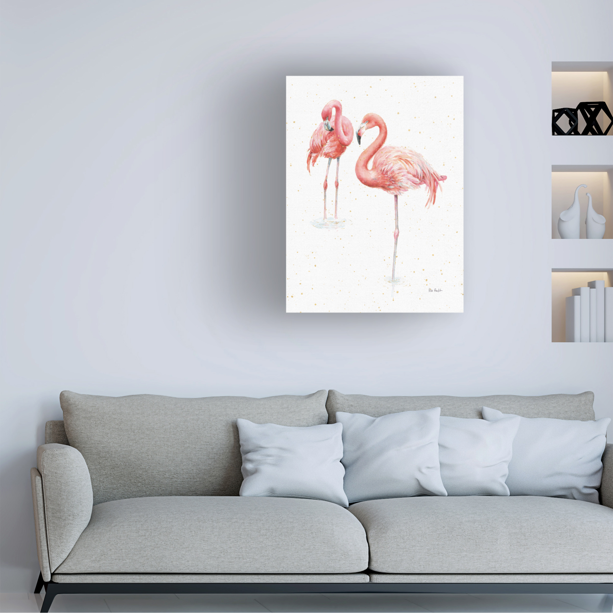 Trademark Fine Art 'Gracefully Pink X' Canvas Art by Lisa Audit