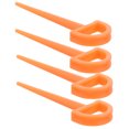 thumbnail image 3 of Durable Orange Plastic Tent Stakes for Camping Use with Dshaped Design and Ground Anchoring Function 4Pcs, 3 of 5