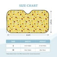 thumbnail image 2 of Kdxio Chamomile And Ladybug Print Windshield Sun Shade, Foldable Sun Blocker for Car,Truck,SUV Automotive Interior Sun Protection,Reflective Shade for Front Windshield(Medium), 2 of 6