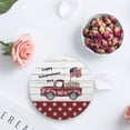 thumbnail image 4 of FMSHPON Independence Day American Flag Retro Truck Set of 6 Round Coaster for Drinks, Absorbent Ceramic Stone Coasters Cup Mat with Cork Base for Home Kitchen Room Coffee Table Bar Decor, 4 of 6