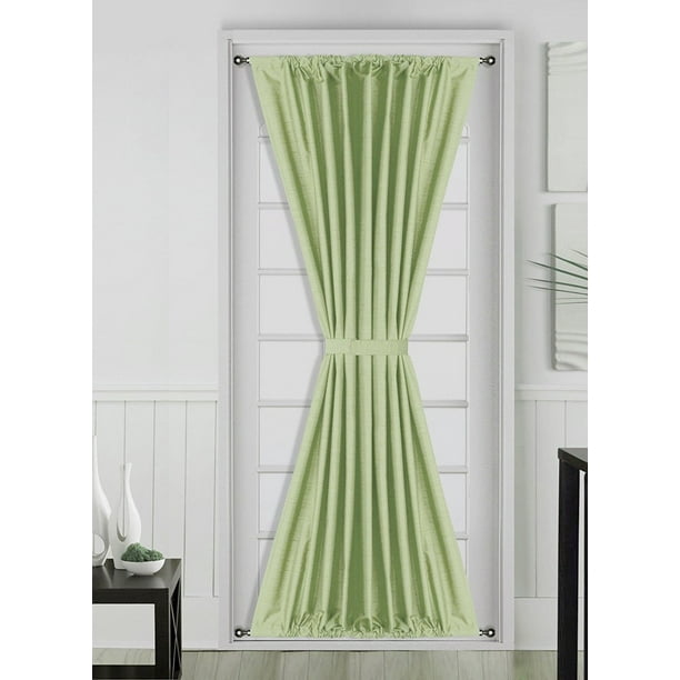 1 Pc Insulated Heavy Thick French Door Thermal Blackout Rod Pocket