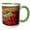 Green/White, variant on 3drose, Alaska, Noatak National Preserve. Alpine Bearberry in Autumn Colors., 11oz Two-tone Yellow Mug