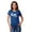 Blue, variant on Crew Neck Cat Mom Graphic Tshirt Short Sleeve Women Cotton Tee Casual