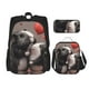 thumbnail image 1 of Disketp Heart Guinea Pig Couple Mochila Estampada de Gran Capacidad con Lonchera y Estuche, Set de 3 Piezas para Estudiantes, 1 of 7