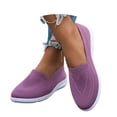 thumbnail image 3 of oqasdz Womens Casual Shoes Plus Size Slip On Close Toe Mesh Breathable Flat Bottom Walking Shoes Solid Color Comfort Trendy Versatile Outdoor Summer, 3 of 7