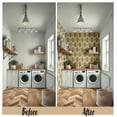 thumbnail image 2 of S4Sassy Peel & Stick Vinyl Wallpaper, Dahlia Print Wall Paper Contact Paper Waterproof- Gray, 25"x240", Removable Asian Style Covering for in Bedrooms & Living Areas, Renter Spaces, Cabinets, 2 of 7