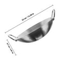 thumbnail image 2 of UPGRATOR Lot de 1 Wok en Acier Inoxydable pour la Cuisson avec Forme Binaurale à la Maison, 2 of 6