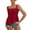 Red, variant on Uooqdmx Baby Doll Tops for Women, Peplum Tops for Women, Shirred Tops for Women, Beach Vacation Clothes for Women, Camisole Tops for Women, Green L