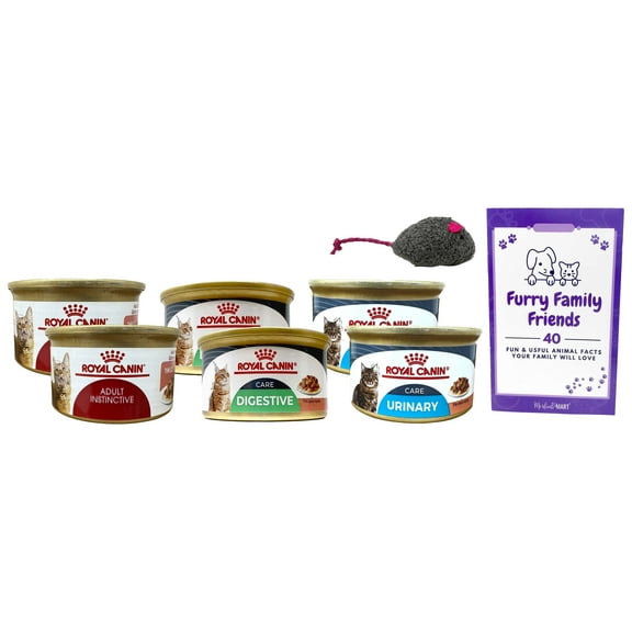 Royal Canin Slices in Gravy Cat Food 3 Flavor 6 Can Sampler, (2) Each: Urinary Care, Adult Instinctive, Digest Sensitive (3 Ounces) MerlinsMart Zine   Catnip Toy