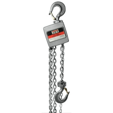 JET 133121 AL100 Series 1-1/2 Ton Capacity Alum Hand Chain Hoist with 10 ft. of Lift