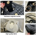 thumbnail image 3 of Fashion portable handbag new personality small square bag artificial leather diagonal bag - white, 3 of 5