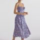 thumbnail image 3 of Vestido De Tirantes Elegante Vestido ajustado para mujer Slim Fit Floral Impreso A Shape Daily Outfit (Azul M) Ygjytge para Mujer Azul T M, 3 of 6