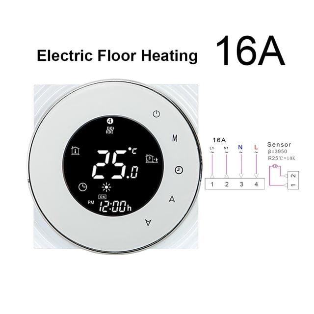 Tuya WiFi Smart Thermostat,Electric Floor Heating Water/Gas Boiler Tempera Ture Remote Controller Work With Google Home ,Easy to Install