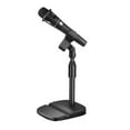 thumbnail image 1 of Desktop Microphone Stand Adjustable Prevent Slip Table Mic Holder with Phone Tablet Slot for Live Streaming Karaoke Spring Mic Clip, 1 of 8