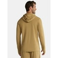 thumbnail image 3 of Athletic Works Men's & Big Men's Active Mesh Long Sleeve Hoodie, Sizes S-3XL, 3 of 5