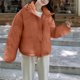 thumbnail image 1 of Puntoco Parkas De Algodón De Moda Con Capucha, Bolsillos Dobles Y Botones Y Mangas Largas Para Mujer, 1 of 3