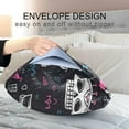 thumbnail image 5 of Coolnut Colorful Skull Pattern Satin Pillowcase for Hair and Skin Silk Pillowcase, Standard Size(20x26 inches) - Slip Cooling Satin Pillow Covers with Envelope Closure（462） Home Decor Gifts, 5 of 7