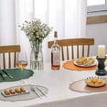 thumbnail image 6 of UU&T Double-Texture Faux Leather Placemats Set of 6, Washable Heat Insulation Mats Watertight and Non-Slip for Home Kitchen Coffee Shops Restaurants,Gray, 6 of 6