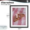 thumbnail image 4 of Stupell Industries Glam Glam Ribbon Croissant Black Framed Print Under Glass, 13 x 16, by LISH Creative, 4 of 8