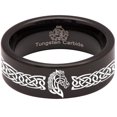 thumbnail image 5 of Celtic Horse Tungsten Carbide Ring, 5 of 9