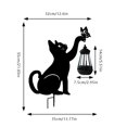 thumbnail image 3 of LED Light Solar Outdoor Wrought Cat Courtyard Garden Decorative Fixture for Enhancing Exterior Spaces, 3 of 8