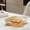 Gold, variant on Clear Square Platter - 6" | 1 Plastic Serving Platter and Tray for Party Catering, Perfect Serving Tray for Appetizer, Cake, & Party Food Display