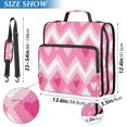 thumbnail image 2 of FORMRS Zipper Binder with Shoulder Strap 2-inch Ring 500 Sheet Capacity File Bag, Heart Geometric, 2 of 5