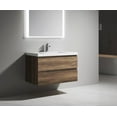 thumbnail image 6 of Alma 36 Inch Natural Oak Wall Mount Vanity With A integrated Sink, 6 of 15