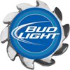 Trademark Poker Bud Light Spinner Card Cover, Silver