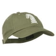 thumbnail image 5 of Chess Knight Embroidered Pet Spun Washed Cap - Olive OSFM, 5 of 5