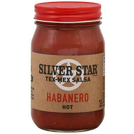 Silver Star Hot Habanero Tex-Mex Salsa, 16 oz (Pack of 6)