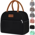 thumbnail image 1 of Coobiiya Bolsa de almuerzo para mujer, lonchera con estampado de vaca para mujeres y hombres adultos, aislada, reutilizable, pequeña, a prueba de fugas, linda lonchera para el trabajo, oficina, picnic, 1 of 4