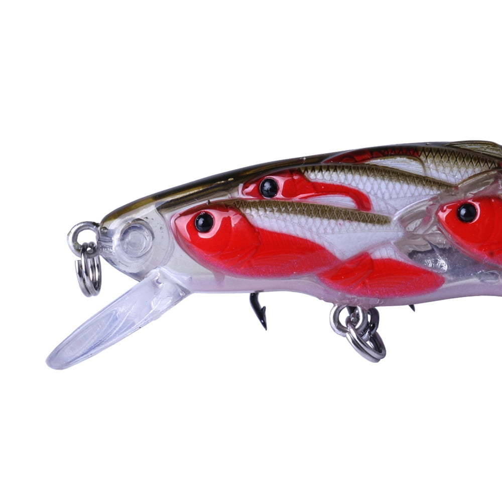 HENGJIA Fishing Deep Diving Fishing Lures Swimbait Large Sinking Minnow Lure Saltwater Jerkbait Lure 5Pcs/kit, 0.55oz/4.53in