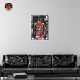 thumbnail image 3 of Red Graffiti Basketball Player Canvas Trend Sport Wall Art by Notoriart, Black Frame, 20" x 30", 3 of 7